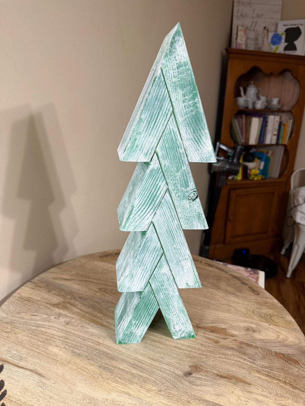 Rustic Wooden Christmas Tree Decor