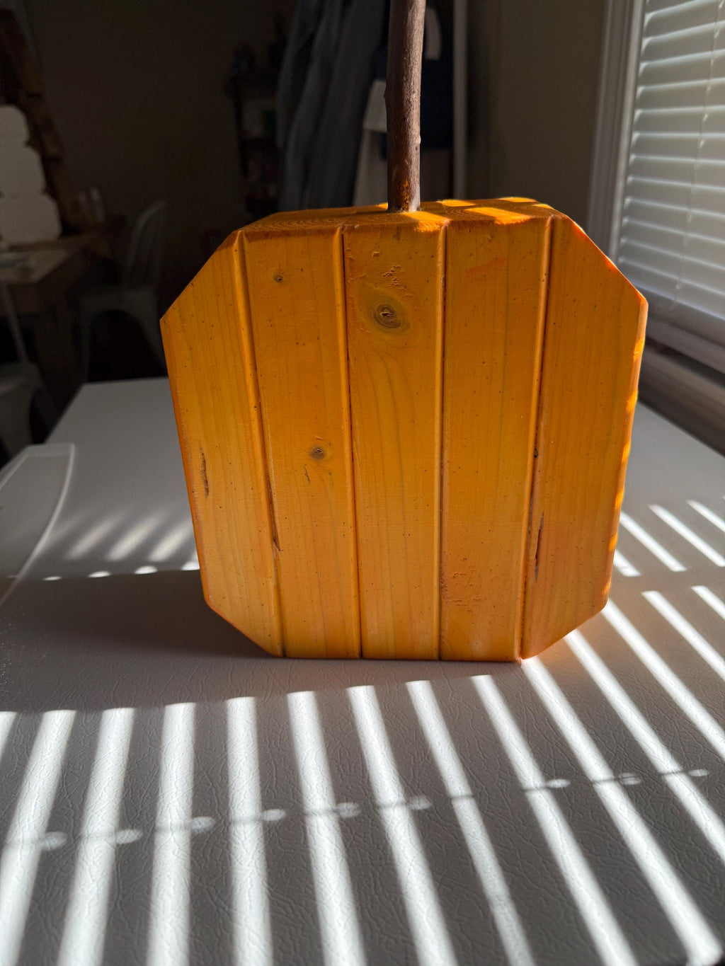 8” Hand made pumpkin .
