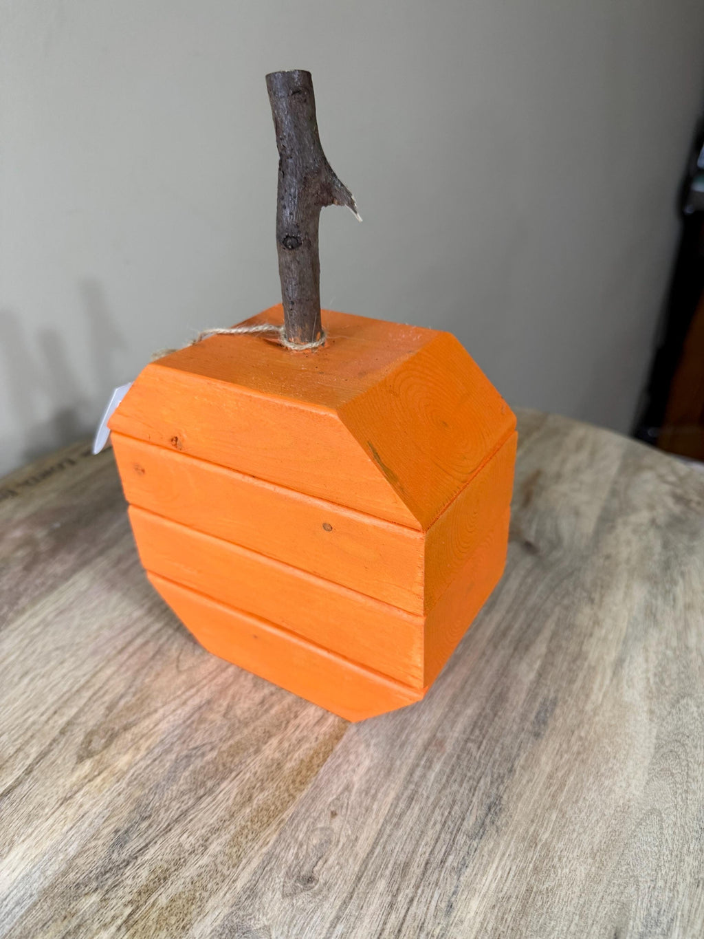6” Hand made pumpkin .