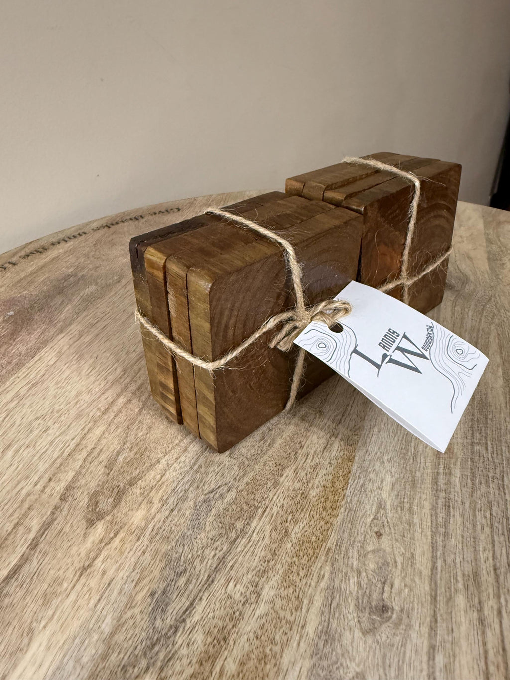 Handmade Stain Wood Drink Coasters