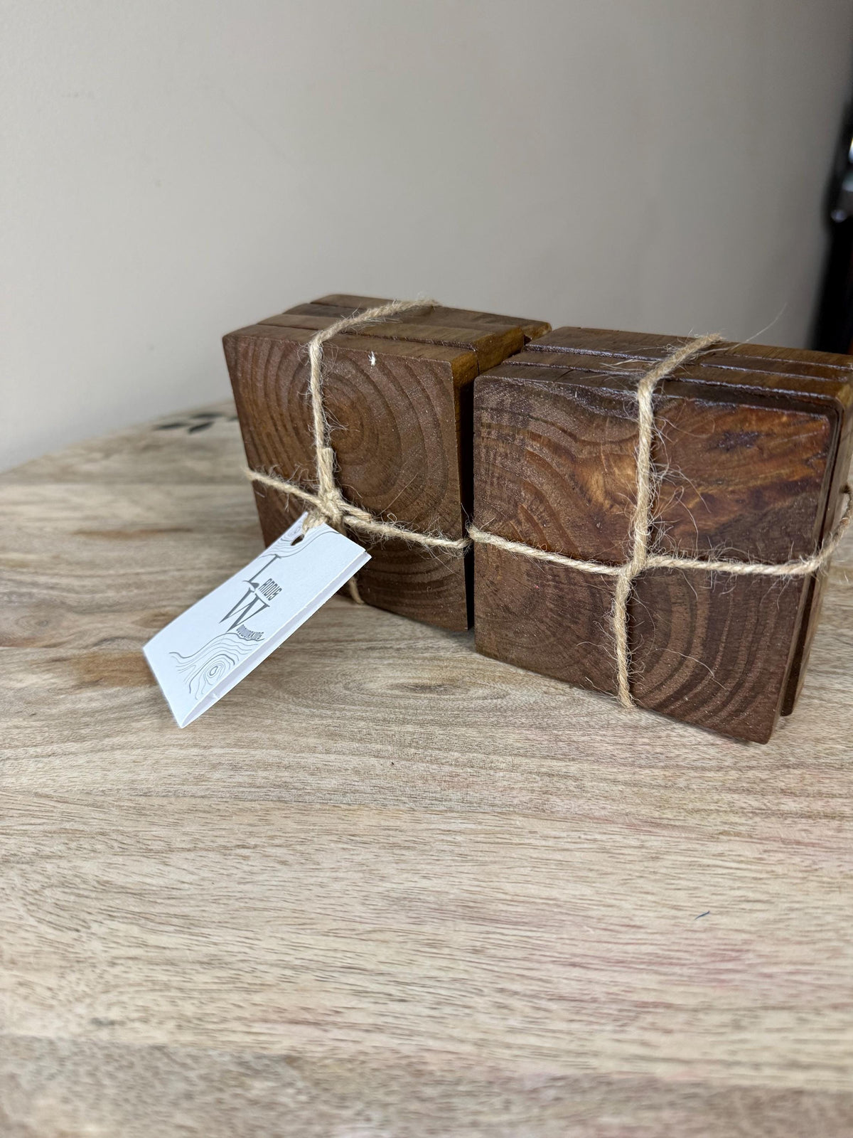 Handmade Stain Wood Drink Coasters