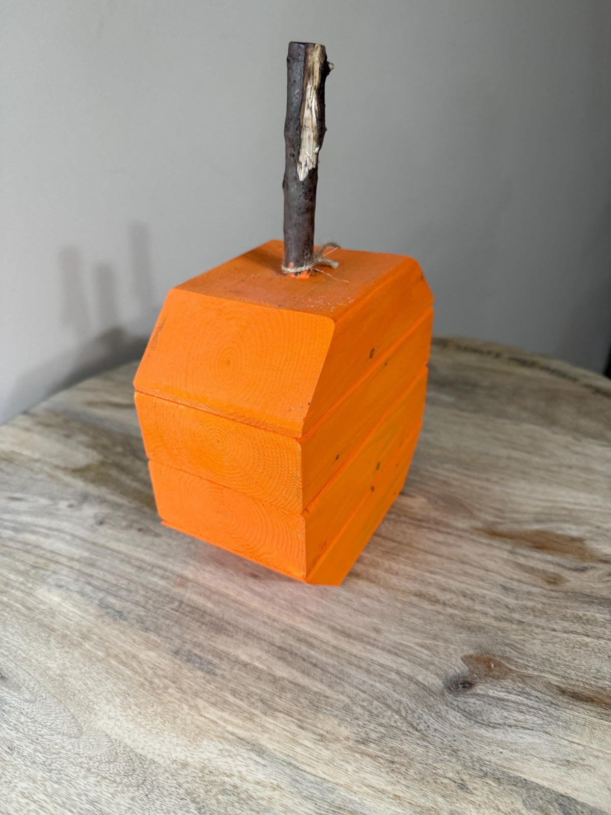 6” Hand made pumpkin .