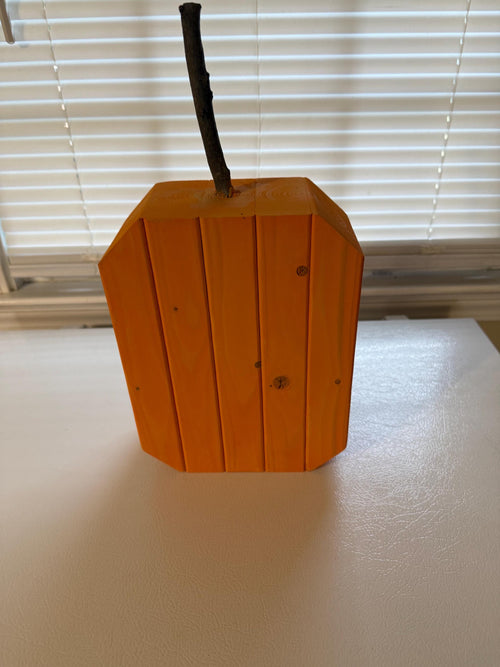 10”  Hand made pumpkin .