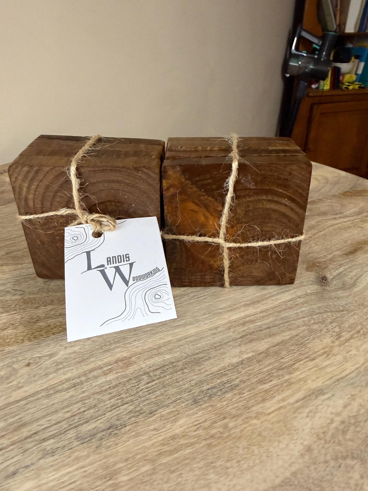 Handmade Stain Wood Drink Coasters