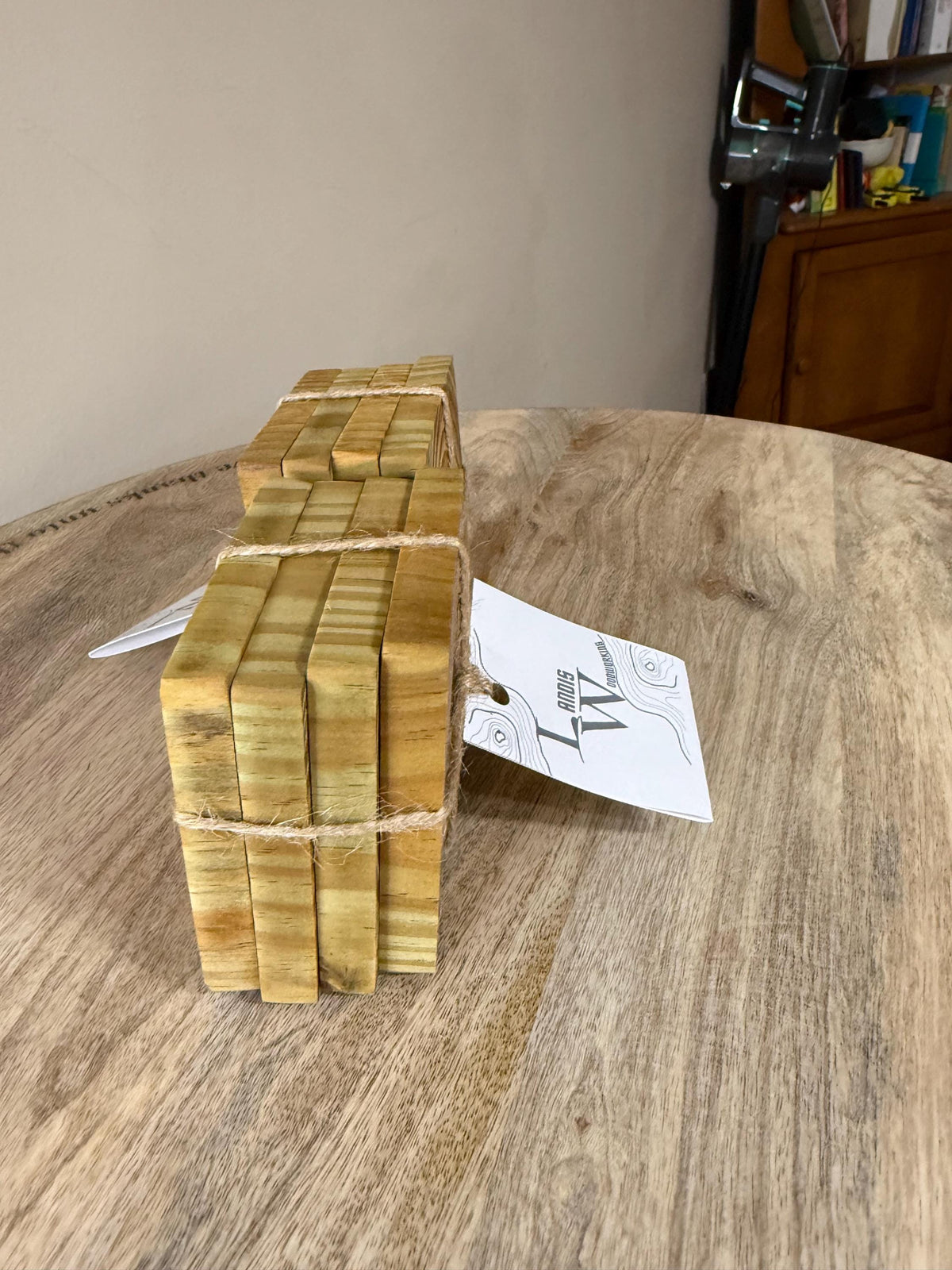 Handmade Natural Wood Drink Coasters