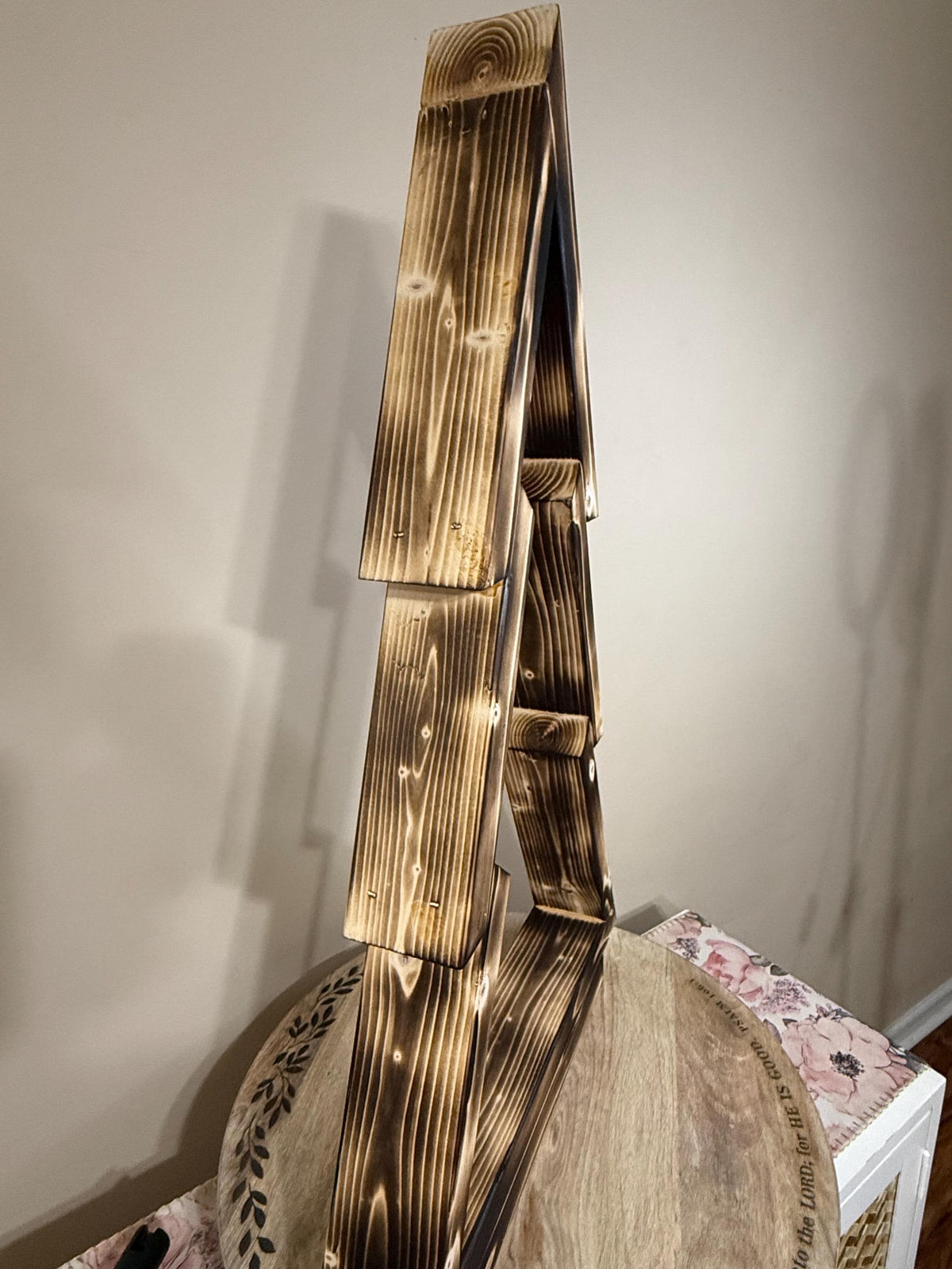 Charred Wood Christmas Tree Frame