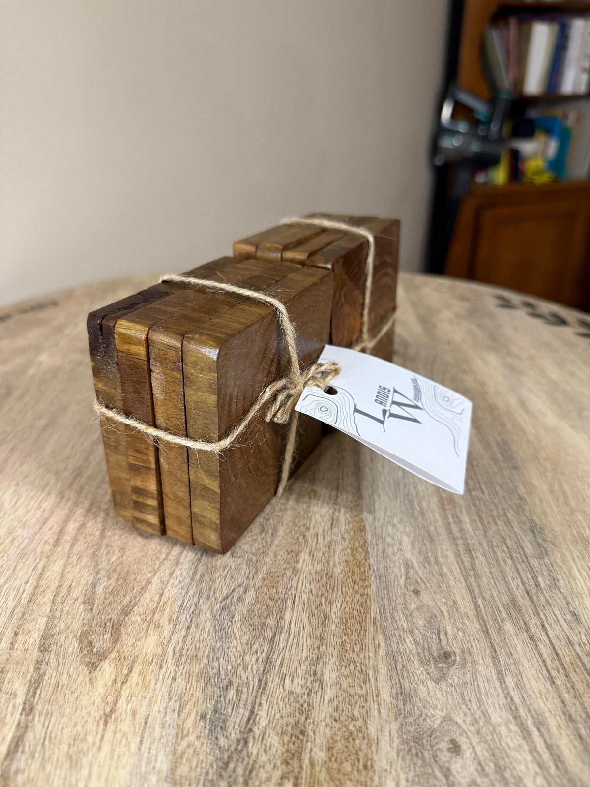 Handmade Stain Wood Drink Coasters