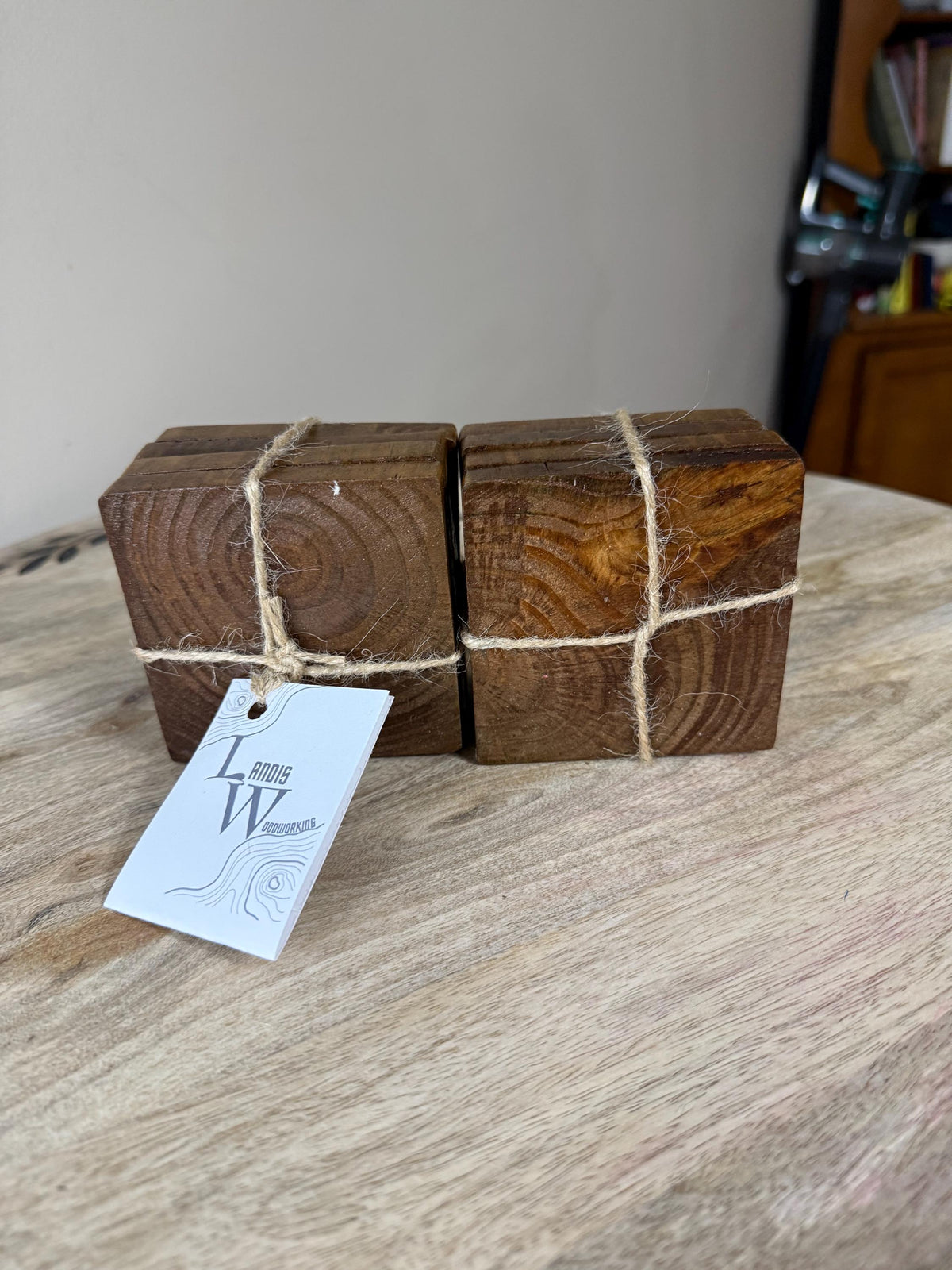 Handmade Stain Wood Drink Coasters