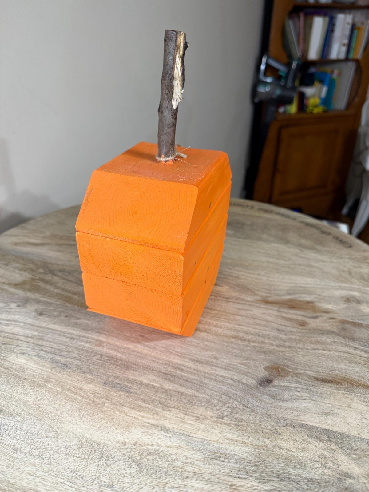 6” Hand made pumpkin .